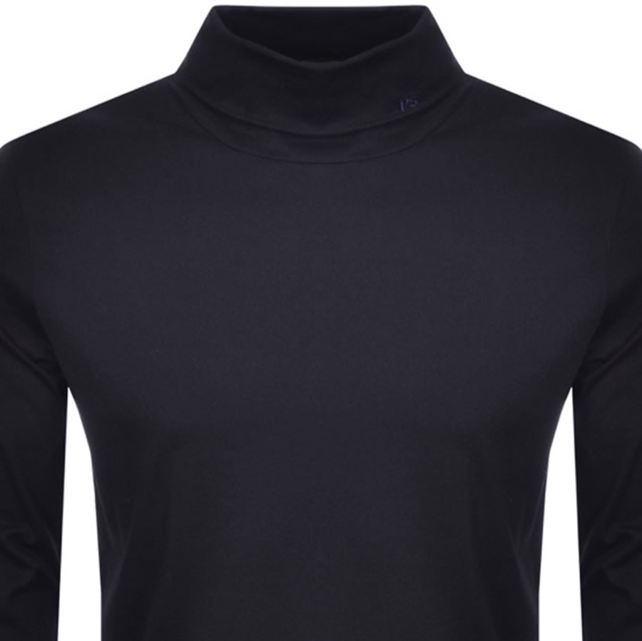 Alternative Image for ProductPS By Paul Smith Roll Neck Long Sleeve TShirt Navy2